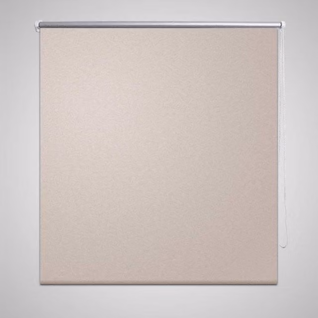 Berkfield Home Thermal Insulating Blackout Roller Blind, Beige, W: 160 cm, H: 230 cm