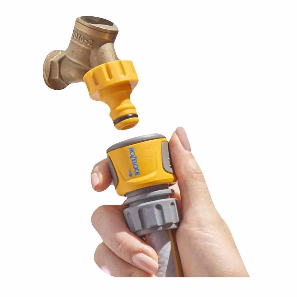 Hozelock Yellow Plastic Hose End Quick Coupling Connector 15 mm – 2