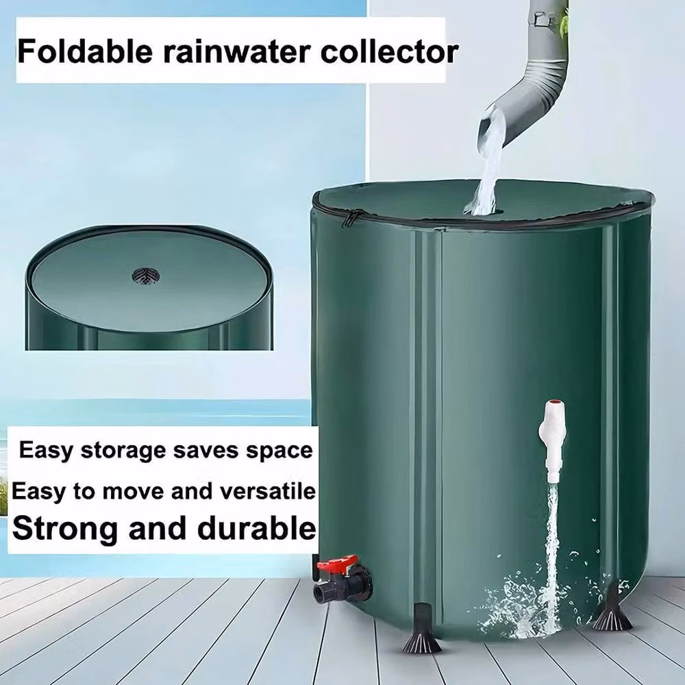 NESTLUNE 160 L Green Rainwater Tank Water Butt Collector – 4