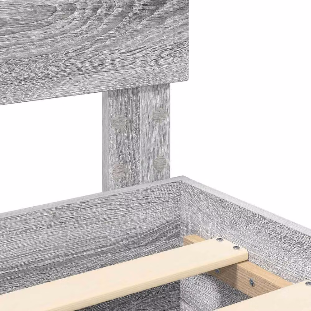 Berkfield Home Modern Bed Frame with Drawers in Grey Sonoma, W/D/H: 120 x 190 cm, Engineered Wood – 2