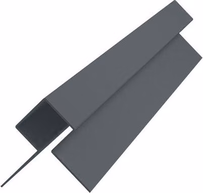 Tamlyn Aluminium External Corner for Fibre Cement Cladding, 3m, Anthracite Grey