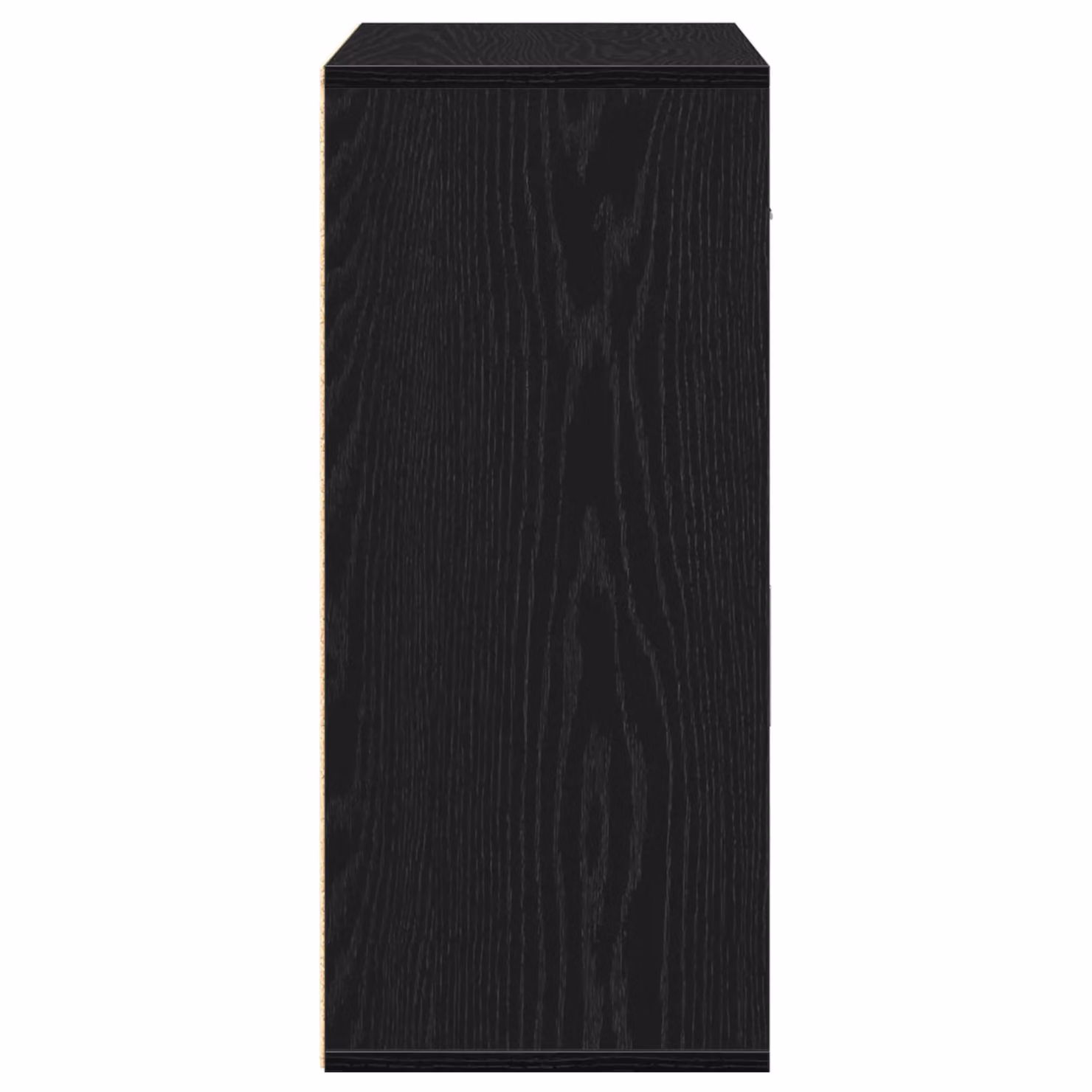 Berkfield Home Modern Sideboard with Drawer and Shelf in Black Oak, W: 60 cm, D: 31 cm, H: 70 cm – 3
