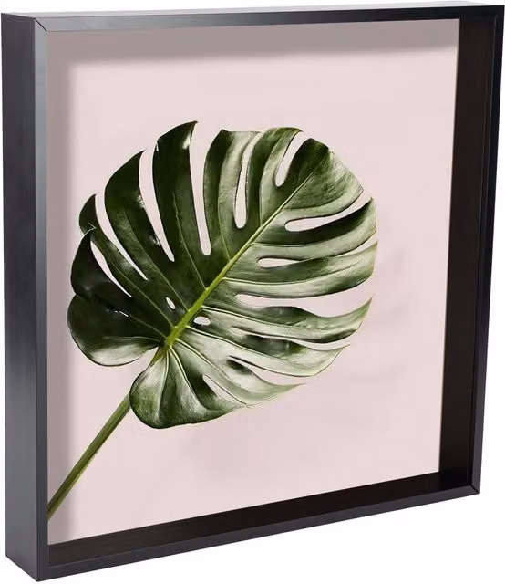 Nicola Spring Square 3D Deep Box Photo Frame in Black and White, W/H: 42 x 42 cm – 3