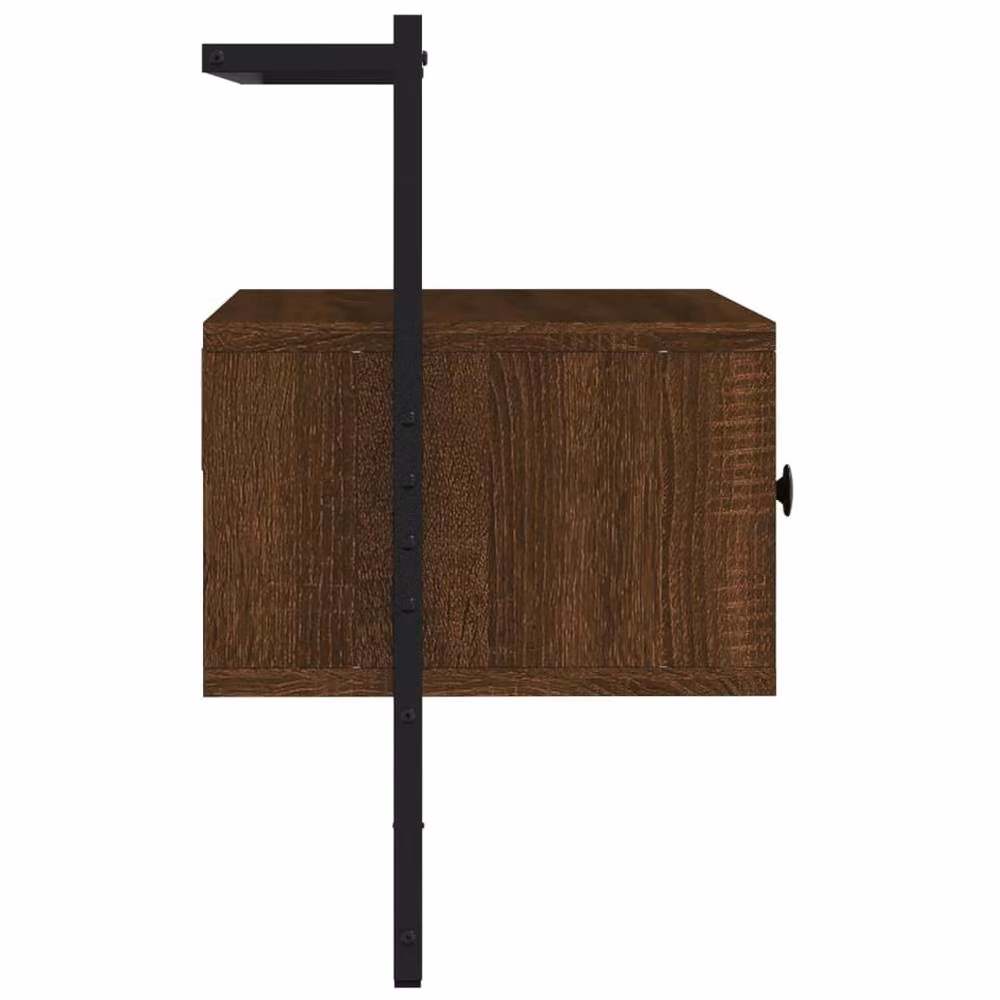 Berkfield Home Wall-mounted TV Cabinet in Brown Oak, W: 60.5 cm, D: 30 cm, H: 51 cm – 3