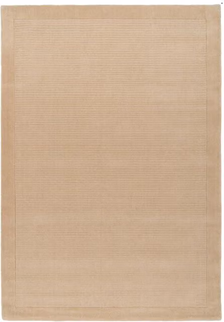Kukoon Natural Wool Plush Pile Fawn Living Area Rug, Beige, W: 160 cm, D: 230 cm – 1