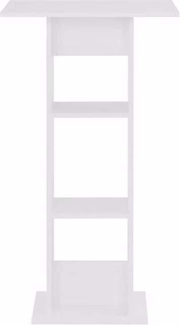 Berkfield Home Modern White Square Bar Table W/D/H: 60 x 60 x 110 cm