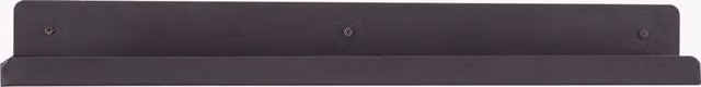 Perch & Parrow Dayton Small Metal Wall Mounted Shelf with Back Panel in Black or Silver Matt