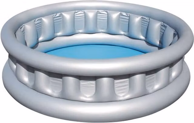 Bestway Spaceship Inflatable Round Paddling Pool for Kids, Grey