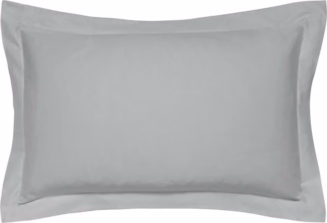 Bedeck of Belfast 1951 Luxury 600 Thread Count Egyptian Cotton Oxford Pillowcase, Grey
