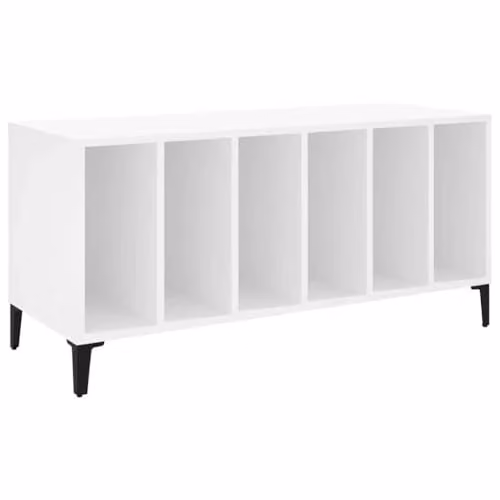 vidaXL Industrial Record Cabinet in White, W/D/H: 100 x 38 x 48 cm
