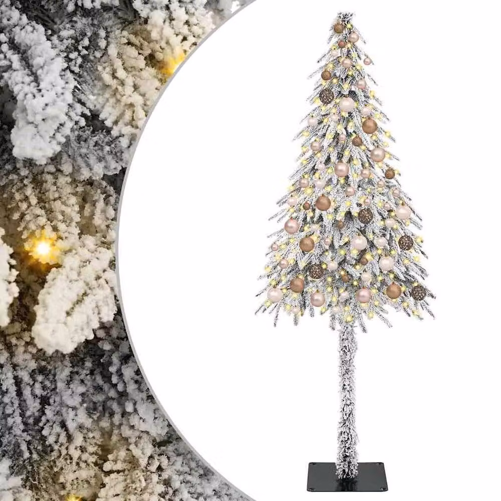 Berkfield Home White Christmas Tree with 300 LEDs, Height: 180 cm – 2