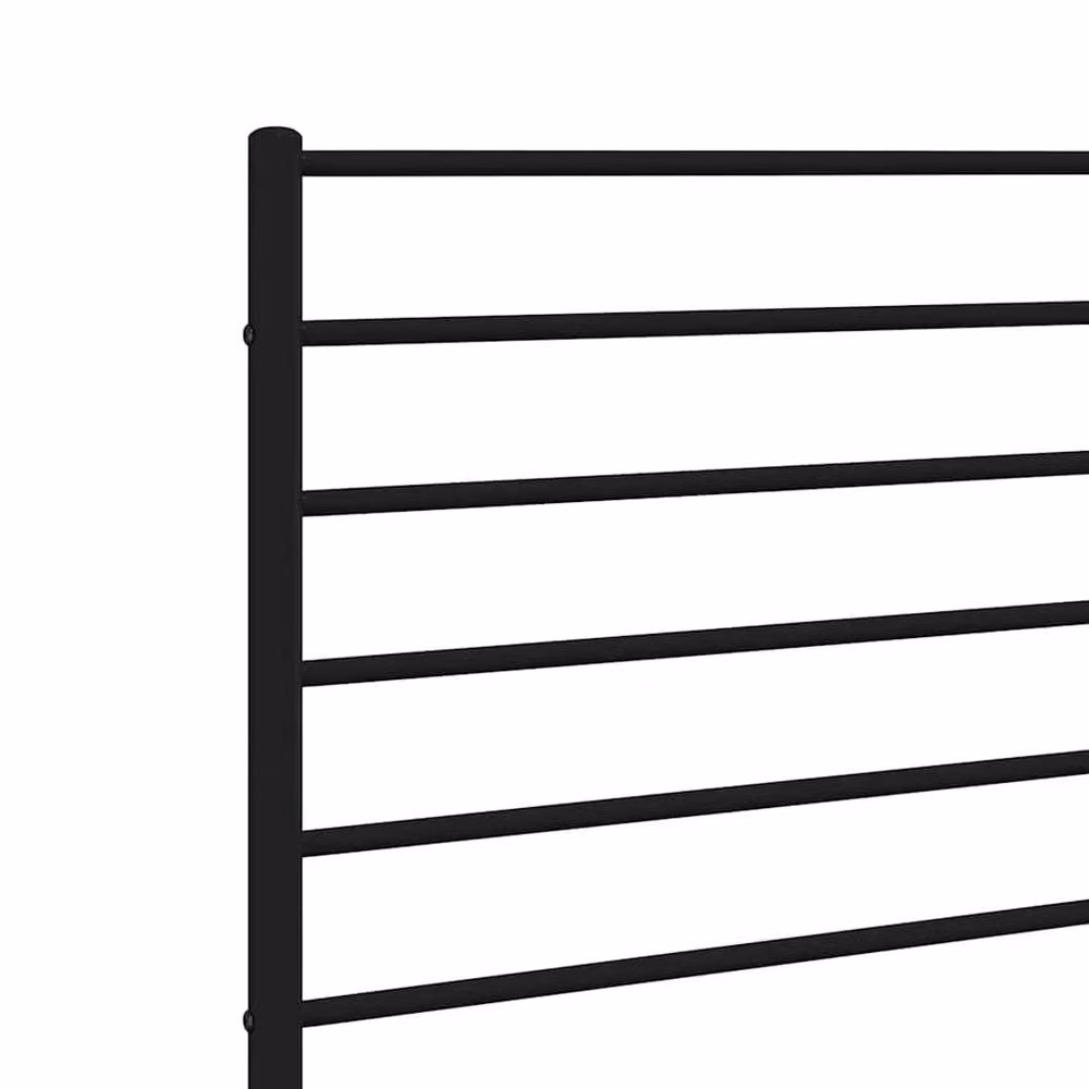 Berkfield Home Classic Metal Headboard in Black, Width: 107 cm – 3