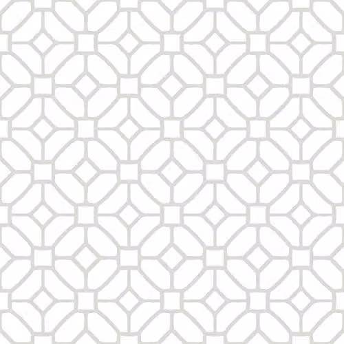 WallPops Geometric Lattice Peel and Stick Floor Tiles, White, 30.48 x 30.48 cm – 1