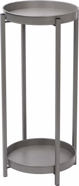 Simpa 2 Tier Matt Grey and Copper Metal Flower Plant Pot Holder Stands – 1