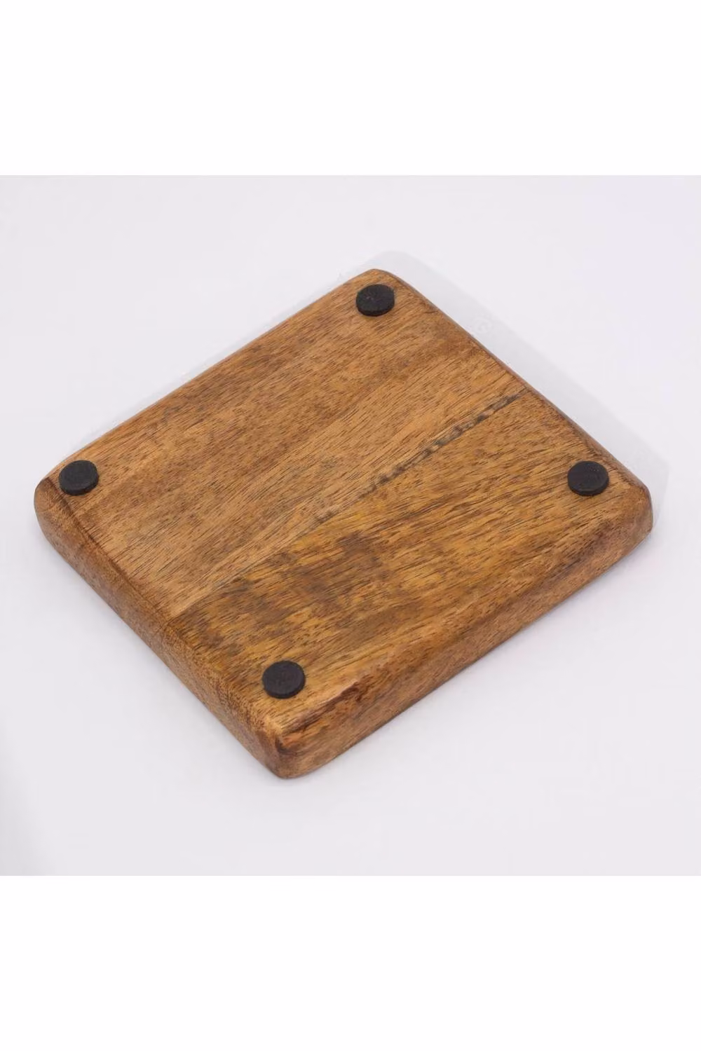 KDMD Maroon Mushroom Square Trinket Tray for Jewelry and Keys in Brown, W/D: 15 x 15 cm – 2