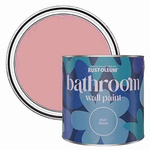 Rust-Oleum Pink Water-Based Bathroom Wall and Ceiling Paint, 2.5L