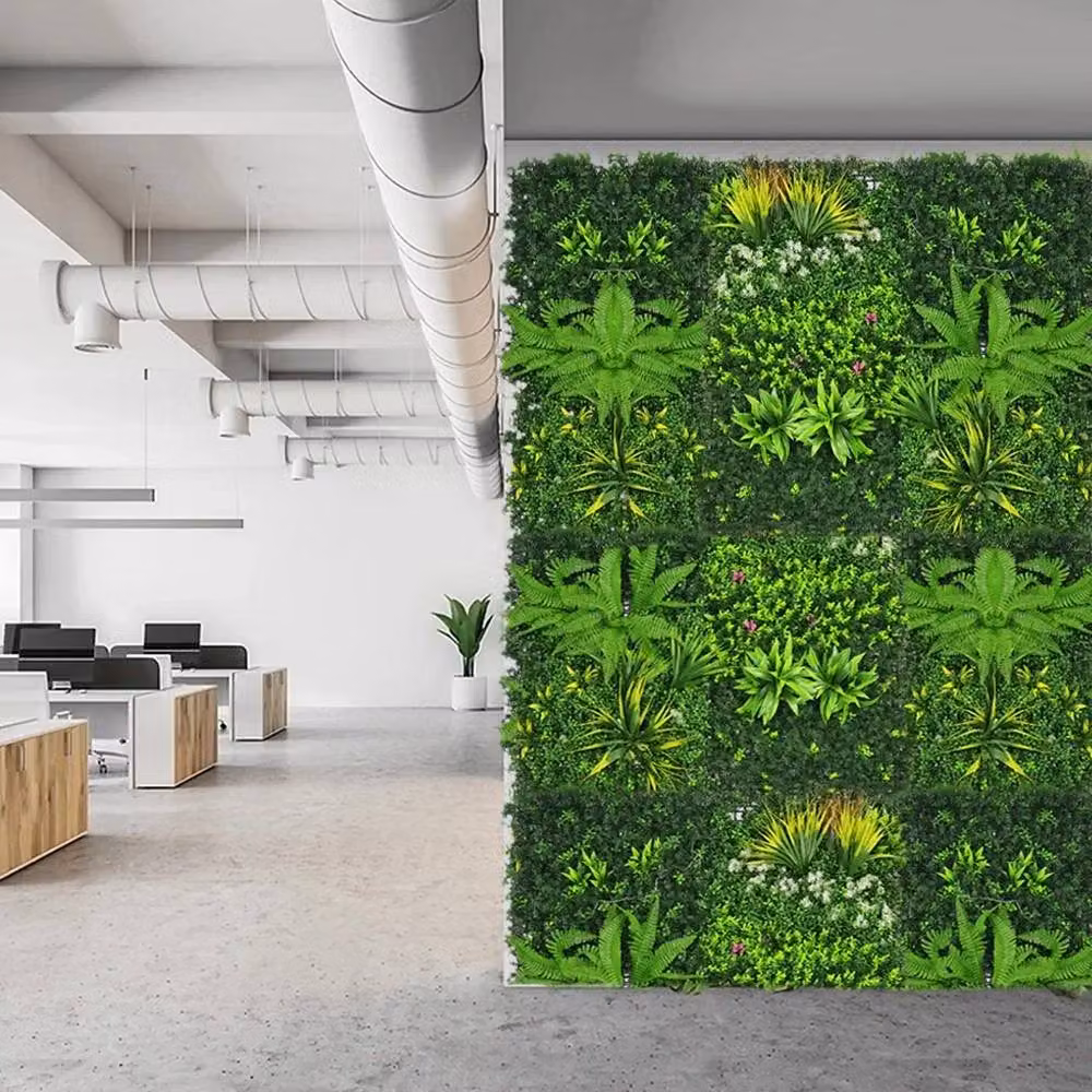VOGREX Green Artificial Plant Wall Decor, W/H: 100 x 100 cm – 5