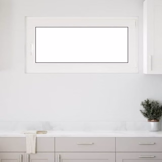 Berkfield Home RISOR Basement Tilt and Turn Window, White, W: 120 cm, H: 60 cm