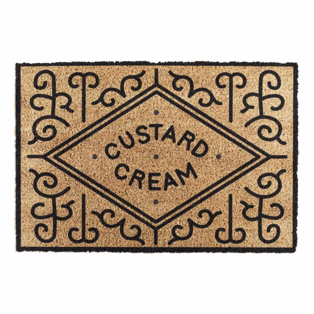 Artsy Mats Custard Cream Coir Doormat in Brown, W/D: 60 x 40 cm – 4