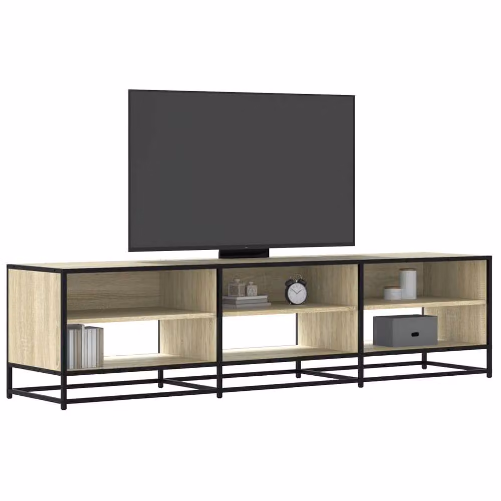 Berkfield Home Sonoma Oak TV Cabinet in Brown, W/D/H: 180 x 40 x 46 cm – 2