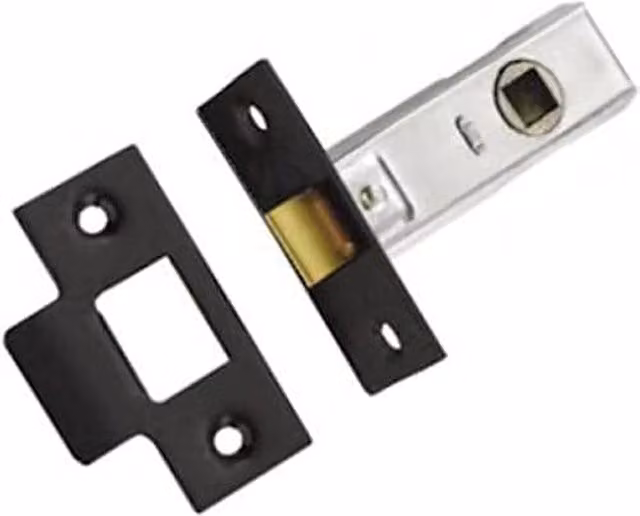 Golden Grace Matt Black Tubular Latch Door Pack