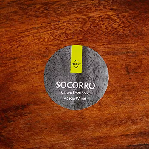 Orsina Small Round Brown Acacia Wood Serving Platter – 4