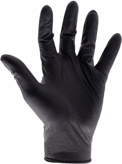 Scan Heavy-duty Nitrile Disposable Gloves, Black