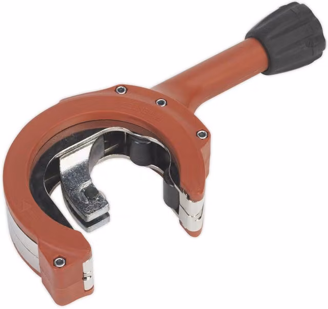 Loops Ratcheting Exhaust Pipe Cutter in Orange and Multicolour with 67mm Cutting Capacity and 3mm Max Pipe Thickness – 1