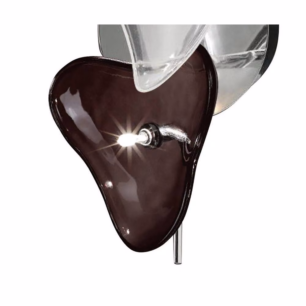 Netlighting Otto 2-Light Ceiling and Wall Lamp in Chrome and Black Glass – 3
