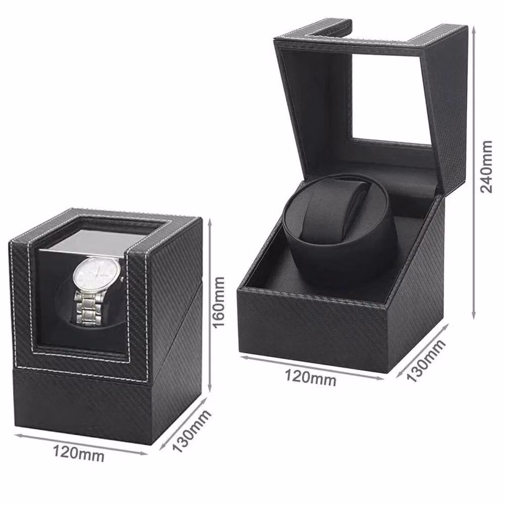 Kelvenix Single Automatic Watch Winder Display Case in Black – 2