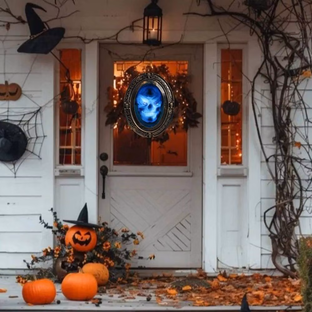 SPETLEK Halloween Haunted Mirror in Bronze with Motion and Sound Sensor, W 100 cm x H 60 cm – 4