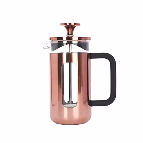 La Cafetiere Pisa Stainless Steel 350ml French Press Cafetiere, Copper