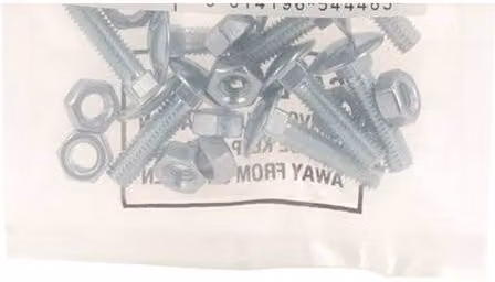 Unifix Grade 4.8 Steel Hex Bolts and Nuts, Silver, Box of 50