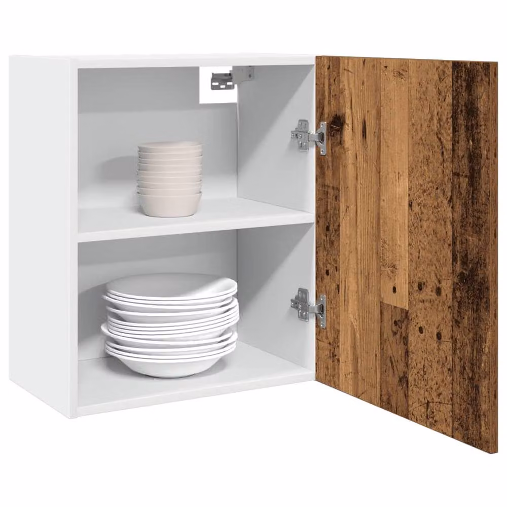 Berkfield Home Hanging Kitchen Cabinet in Brown Old Wood, W/D/H: 50 x 31 x 60 cm – 2