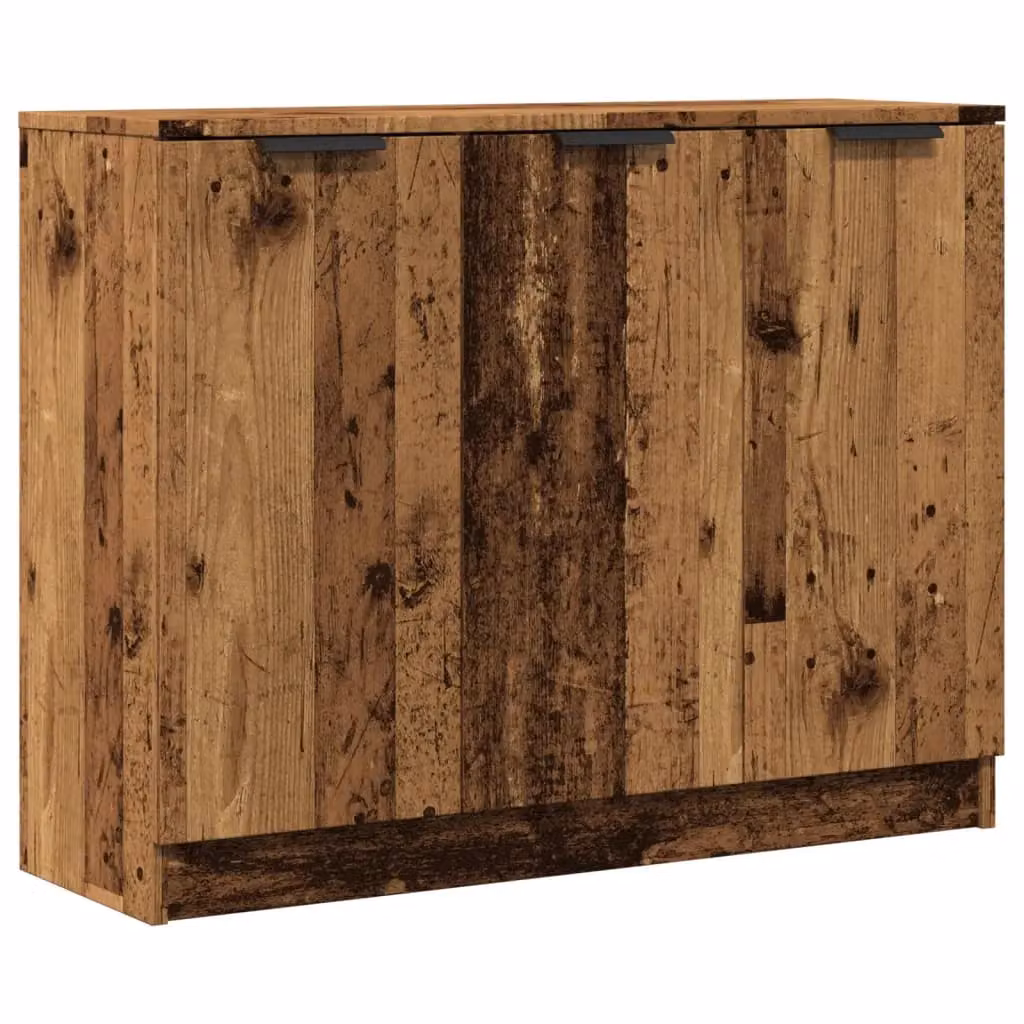 Berkfield Home Old Wood Sideboard in Brown, W/D/H: 90.5 x 30 x 70 cm – 2