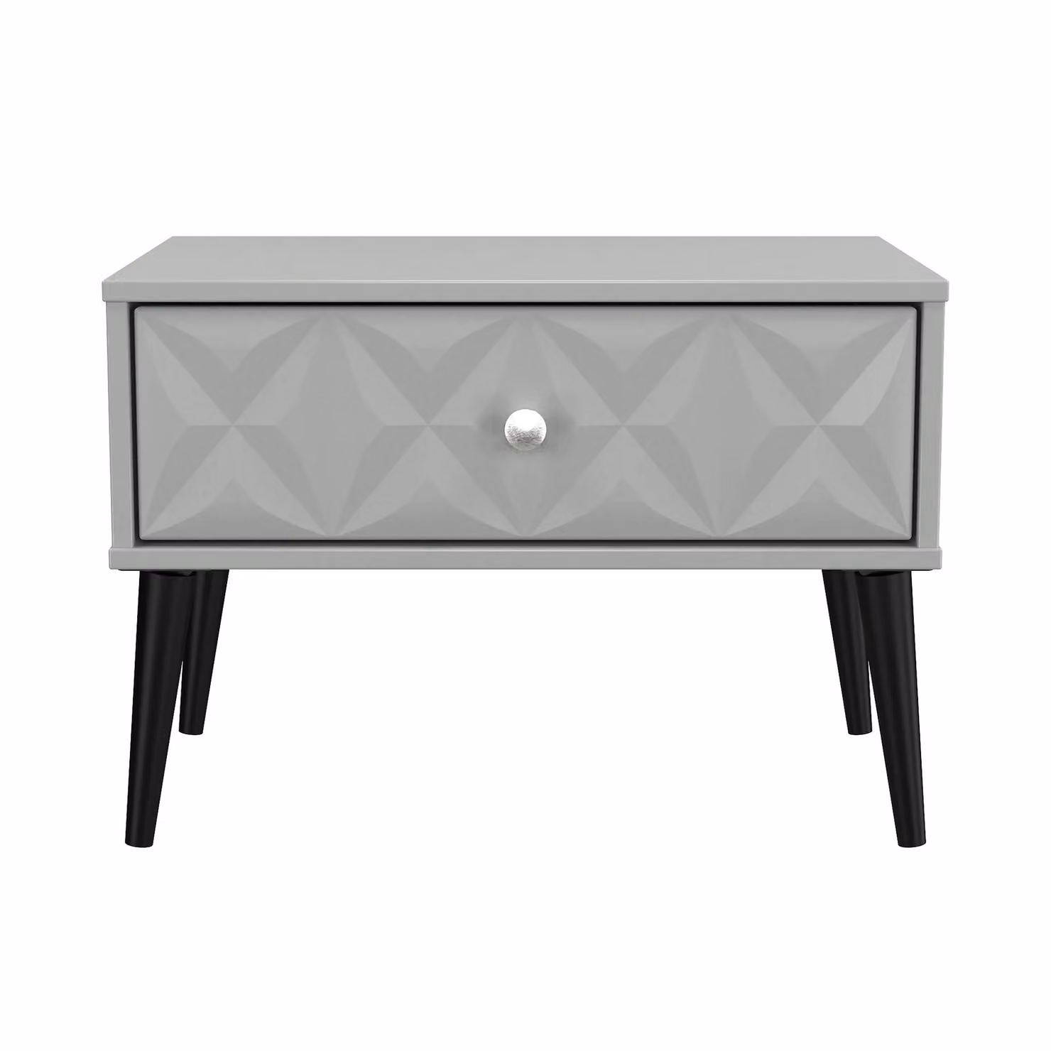 Ready Assembled 2 U Toledo Wide Side Table with 1 Drawer in Dark Grey – 2