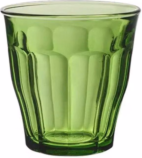 SPETLEK Set of 6 Green Glass Tumblers, 250ml