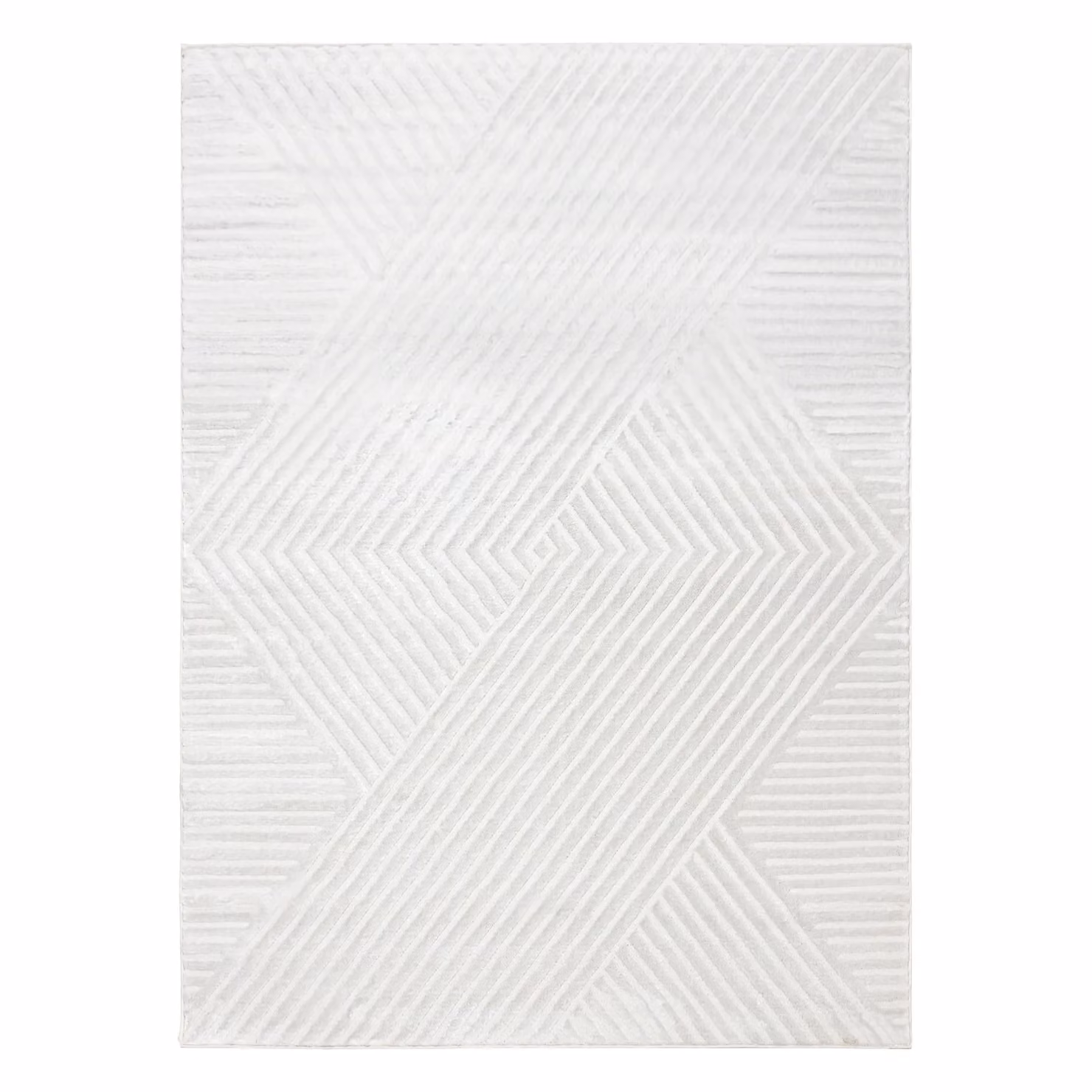 RugsX Balance Rug in Yellow and White, W: 200 cm, L: 290 cm