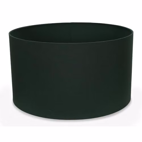MiniSun Modern Forest Green Fabric Drum Light Shade, Width: 45 cm