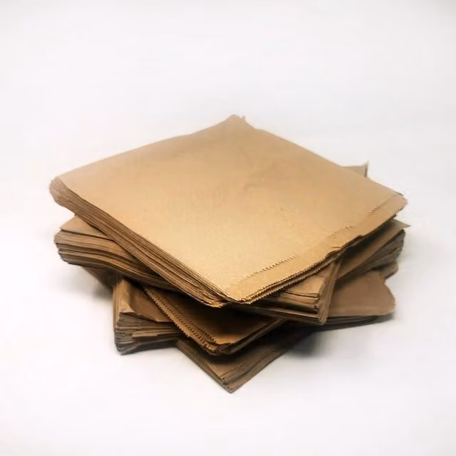 ECONX Brown Kraft Paper Takeaway Sandwich Bags, 30.48 x 30.48 cm, Pack of 500