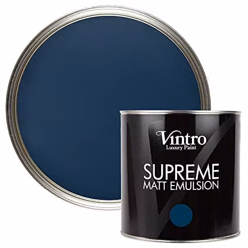 Vintro Luxury Matt Emulsion Multi Surface Paint in Picasso Blue, 2.5 L – 1