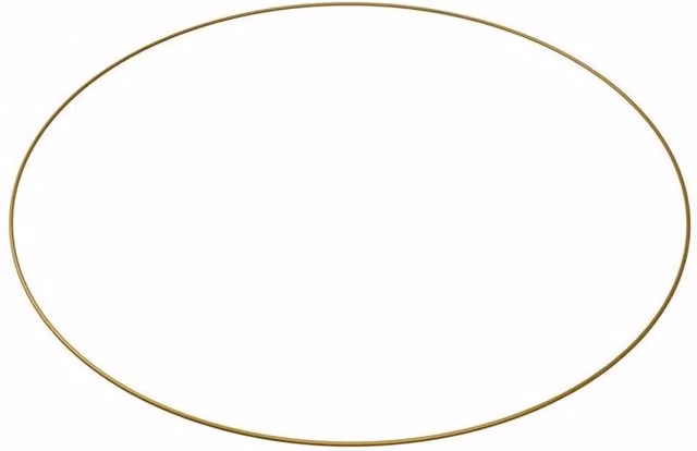 KDMD Gold Metal Geometric Flower Hoops, 2 Pack, Diameter: 60 cm