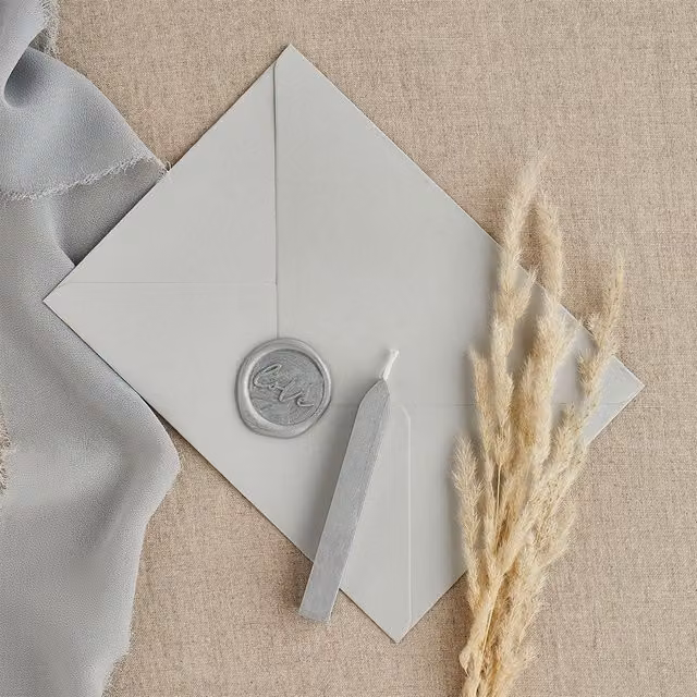 Club Green Silver Seal Envelope Wax, Pack of 3