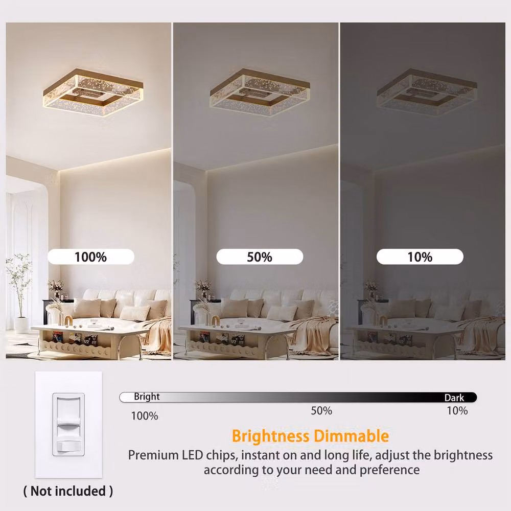 NIVOR 20W LED Modern Round Ceiling Lamp in Gold and Transparent Warm White – 3