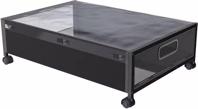 VOGREX Wheeled Underbed Clothes and Shoe Storage Box in Black – 1