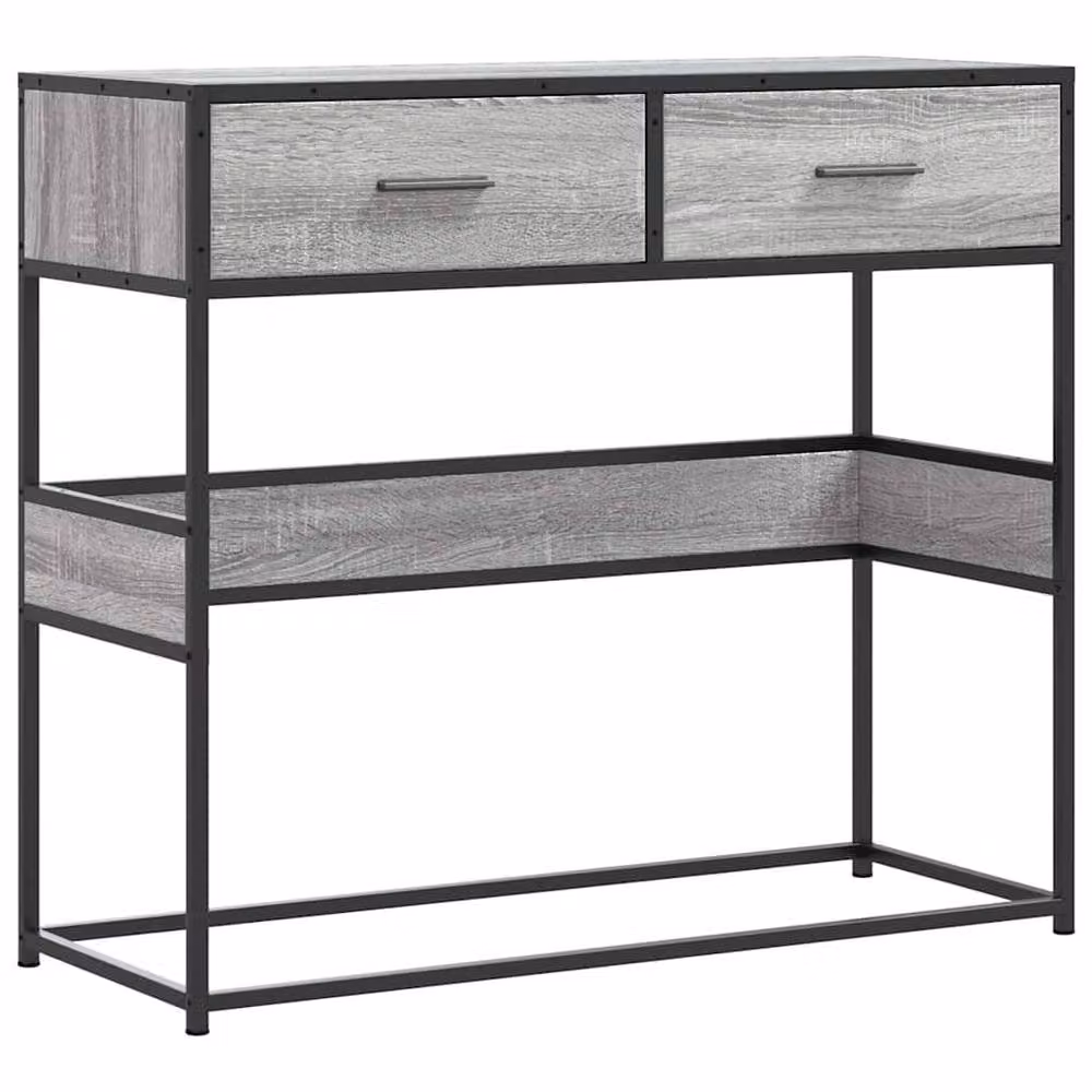 Berkfield Home Classic Console Table in Grey Sonoma, W/D/H: 90 x 35 x 80 cm – 2