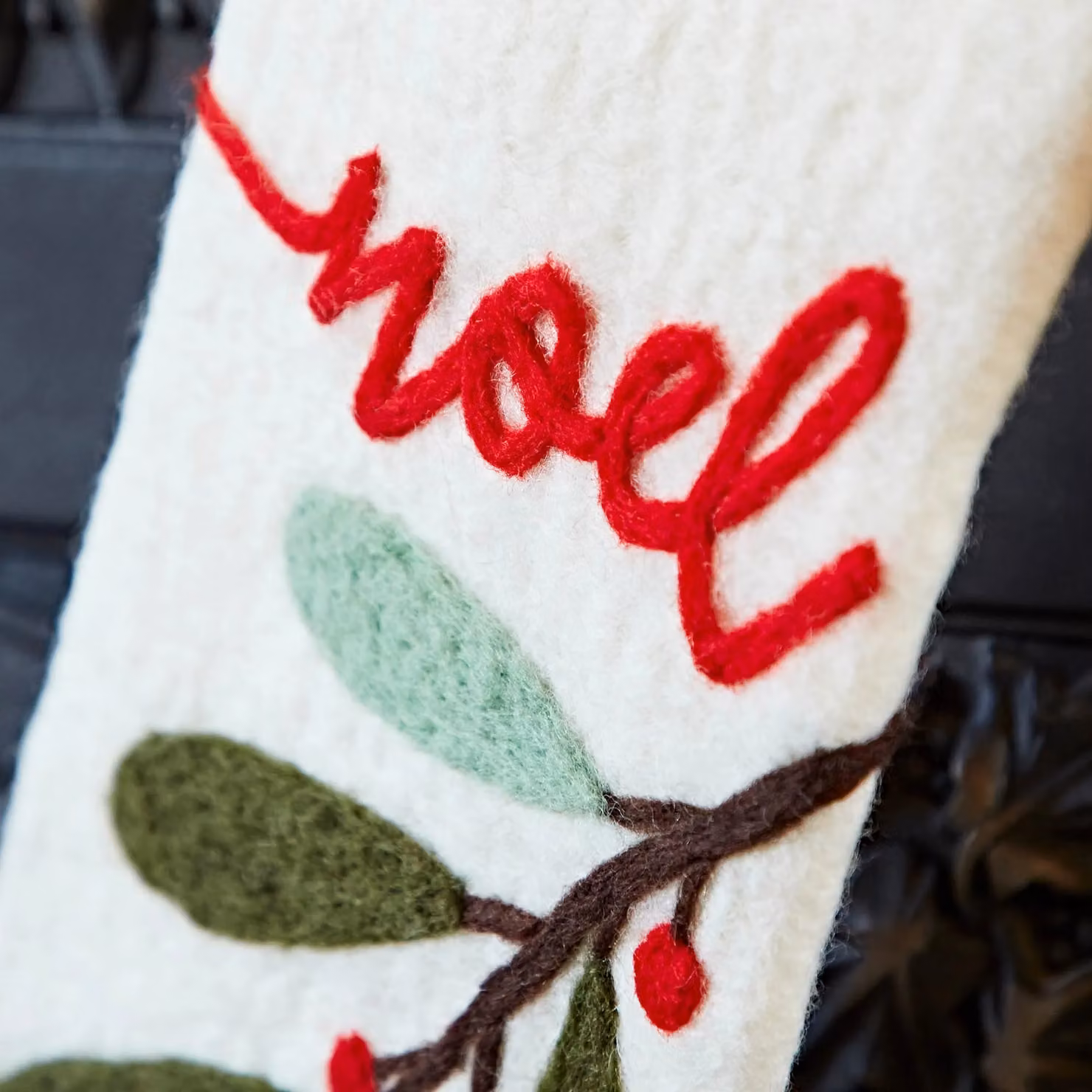 Paper High White Felt Christmas Stocking – 2