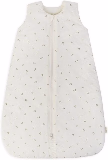 Avery Row Baby 2.5 Tog Sleeping Bag in Nettle Scatter White, 0-6 Months