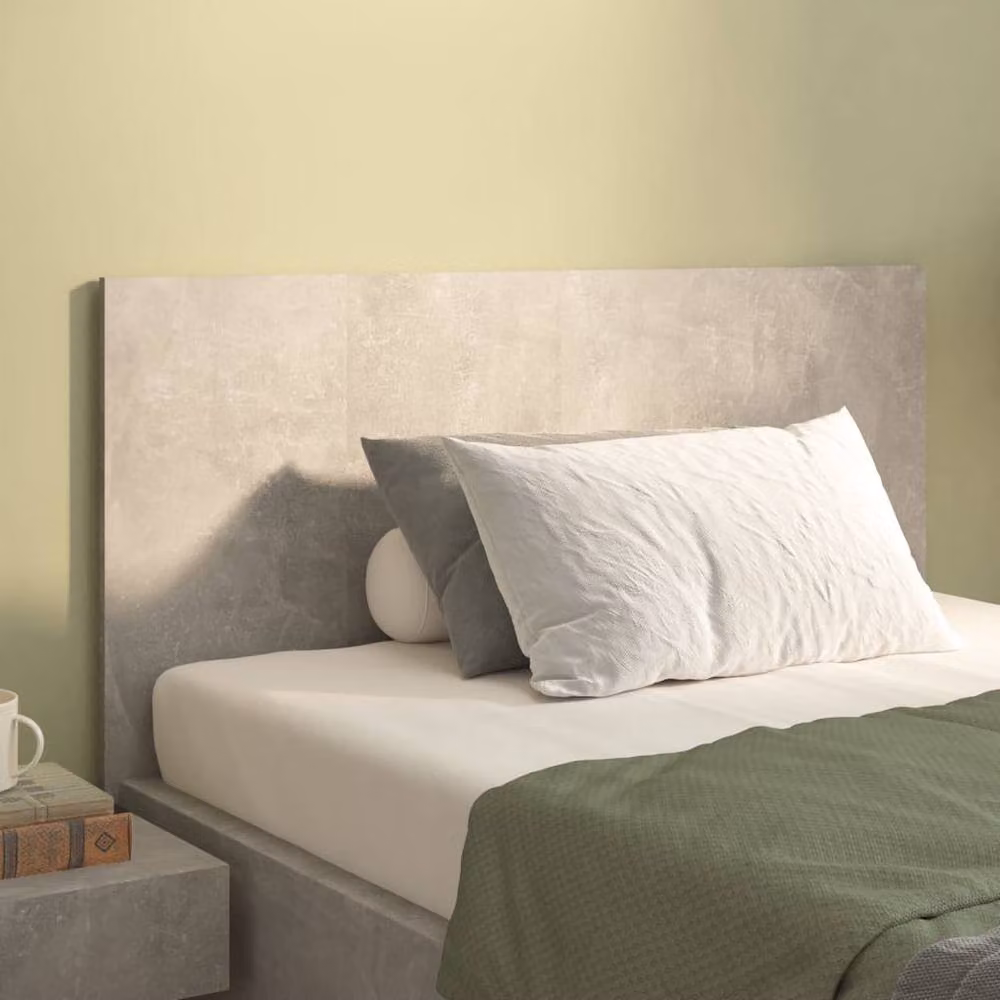 Berkfield Home Classic Bed Headboard in Grey Engineered Wood W/D/H: 120 x 1.5 x 80 cm – 1