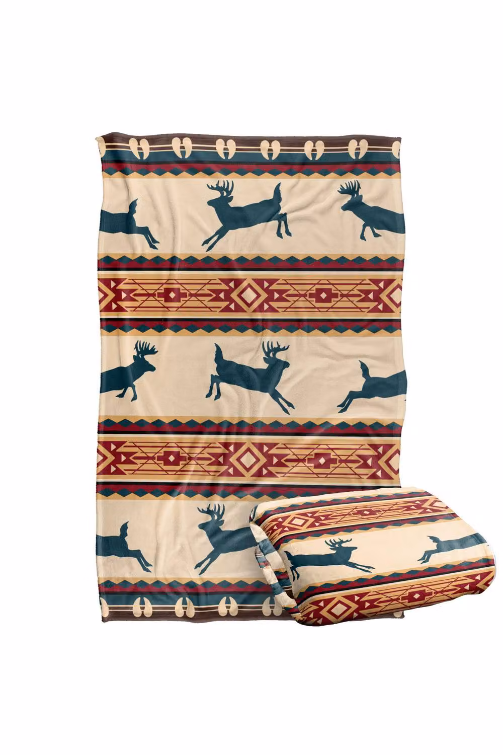 JQ Licensing Southwest Lodge Deer Silky Touch Super Soft Fleece Throw Blanket, Multicolour, W/D/H: 91 x 147 cm – 7